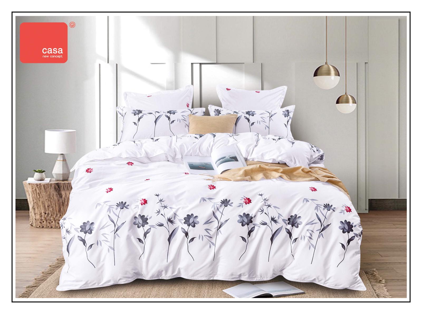 Lenjerie pat din bumbac finet Floral5 biashoes.ro imagine reduceri